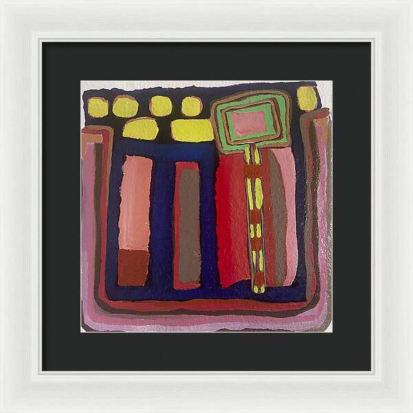 Framed Print | Urban Tech Field | Gretchen Langner Art