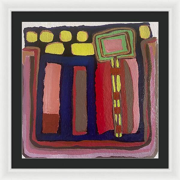 Framed Print | Urban Tech Field | Gretchen Langner Art