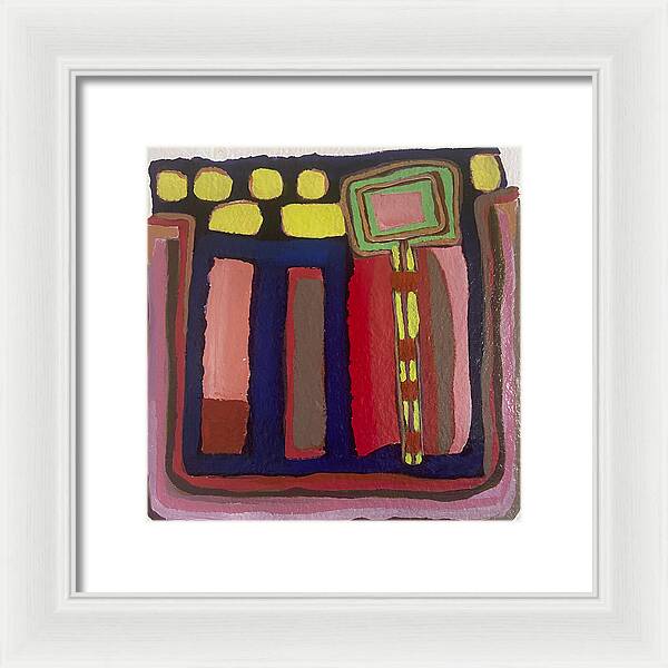 Framed Print | Urban Tech Field | Gretchen Langner Art