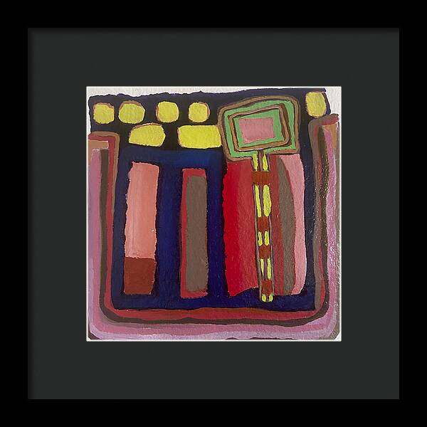 Framed Print | Urban Tech Field | Gretchen Langner Art