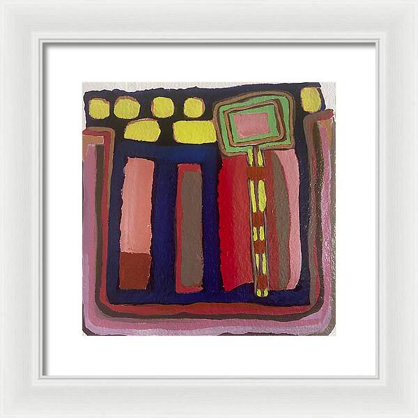 Framed Print | Urban Tech Field | Gretchen Langner Art
