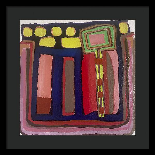 Framed Print | Urban Tech Field | Gretchen Langner Art