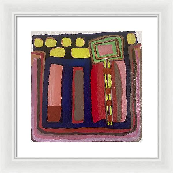 Framed Print | Urban Tech Field | Gretchen Langner Art
