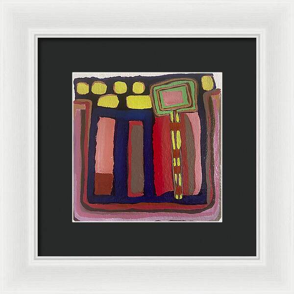 Framed Print | Urban Tech Field | Gretchen Langner Art