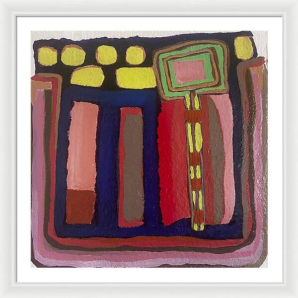 Framed Print | Urban Tech Field | Gretchen Langner Art