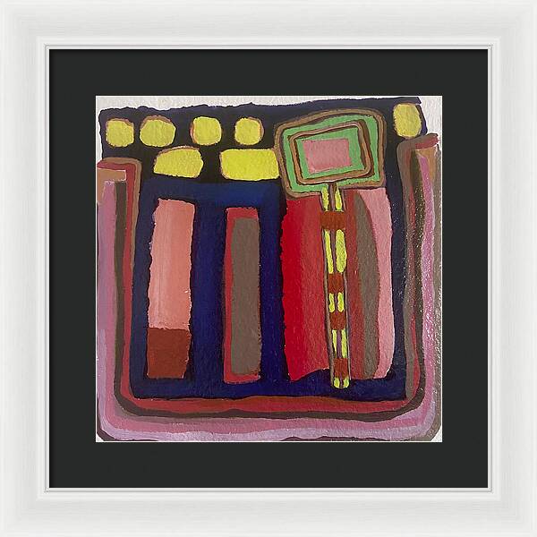 Framed Print | Urban Tech Field | Gretchen Langner Art
