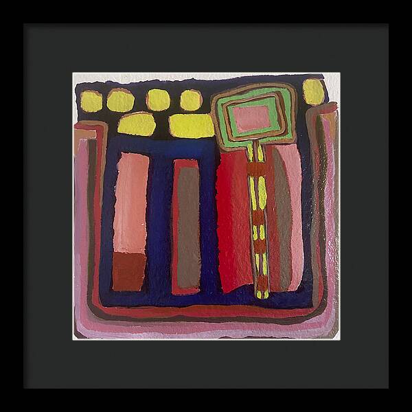 Framed Print | Urban Tech Field | Gretchen Langner Art