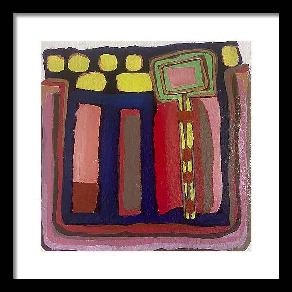 Framed Print | Urban Tech Field | Gretchen Langner Art