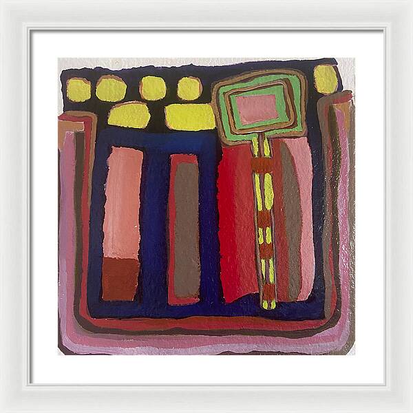 Framed Print | Urban Tech Field | Gretchen Langner Art