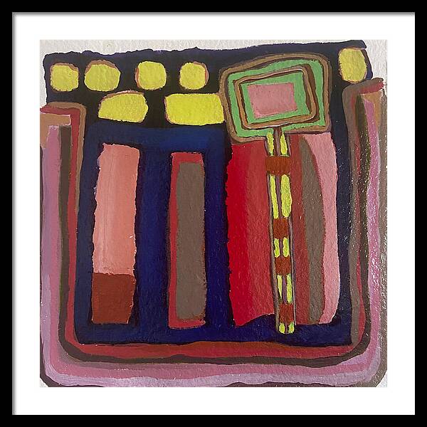Framed Print | Urban Tech Field | Gretchen Langner Art