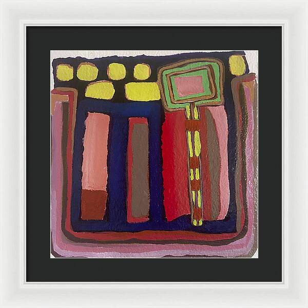 Framed Print | Urban Tech Field | Gretchen Langner Art