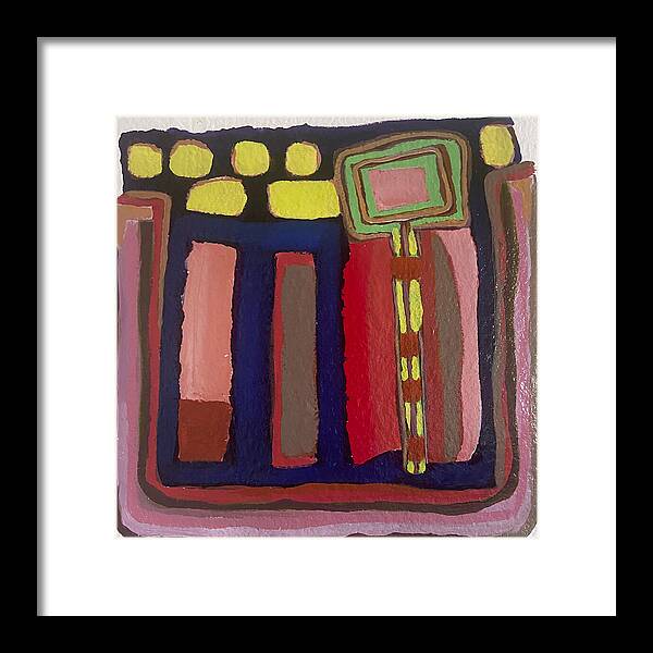 Framed Print | Urban Tech Field | Gretchen Langner Art