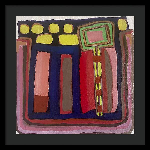Framed Print | Urban Tech Field | Gretchen Langner Art