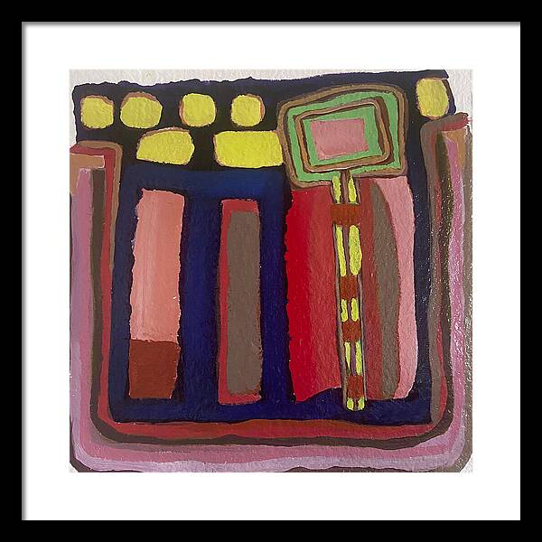 Framed Print | Urban Tech Field | Gretchen Langner Art