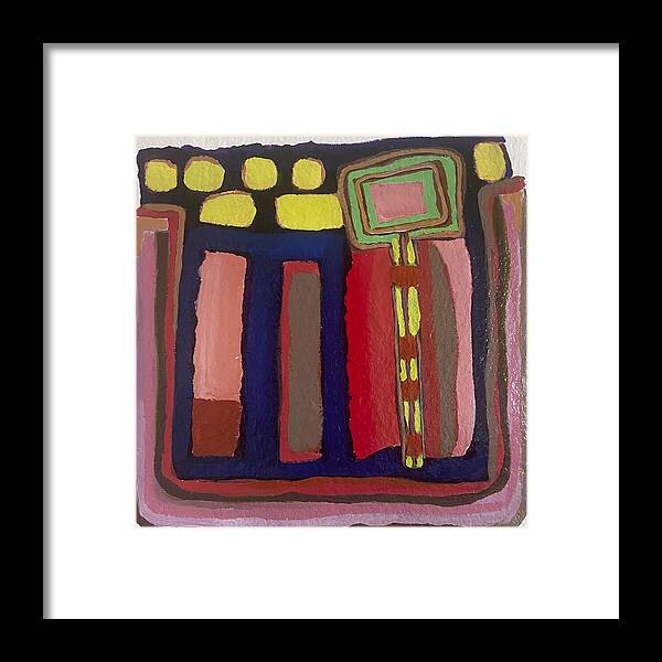 Framed Print | Urban Tech Field | Gretchen Langner Art