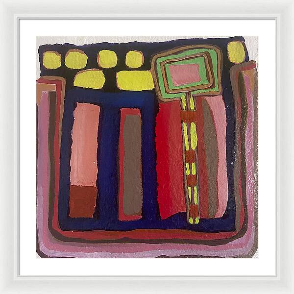 Framed Print | Urban Tech Field | Gretchen Langner Art