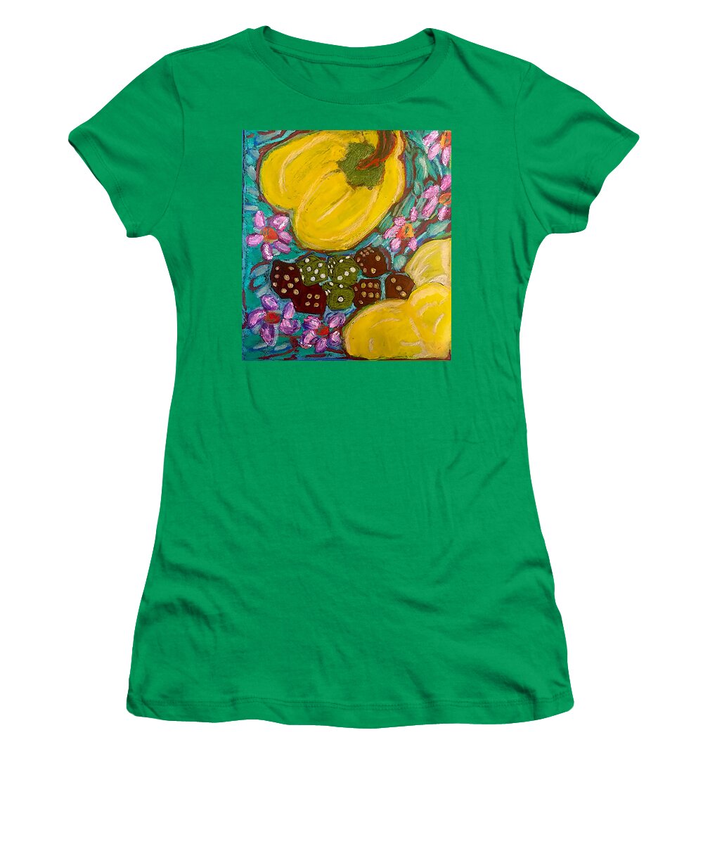 Yellow Peppers and Dice - Women's T-Shirt | Gretchen Langner Art
