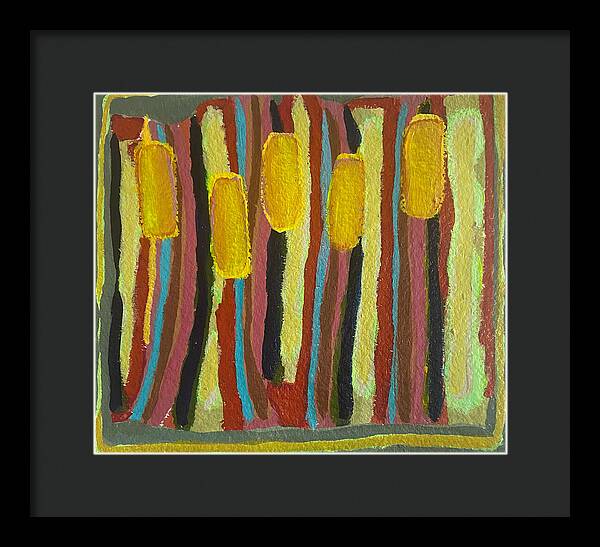 Framed Print | Cat Tails | Gretchen Langner Art