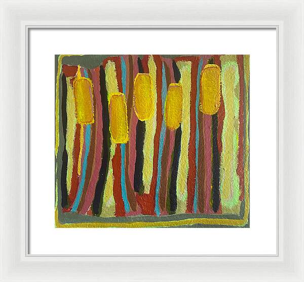 Framed Print | Cat Tails | Gretchen Langner Art