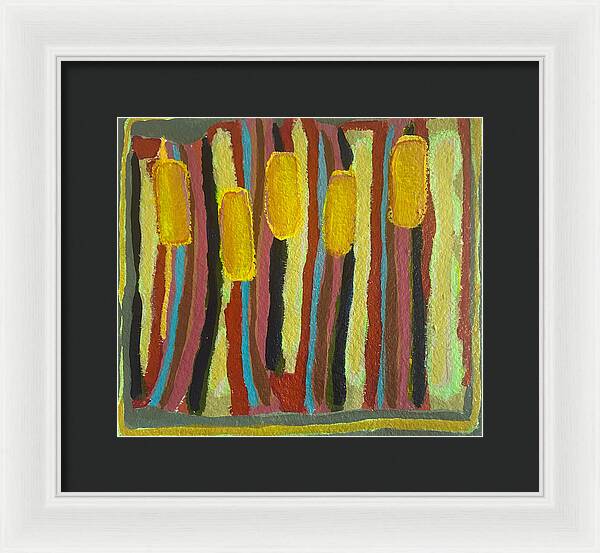 Framed Print | Cat Tails | Gretchen Langner Art