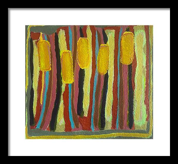 Framed Print | Cat Tails | Gretchen Langner Art