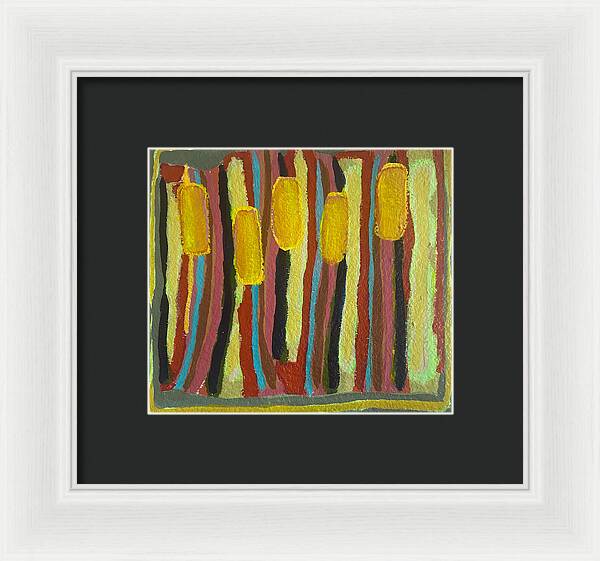 Framed Print | Cat Tails | Gretchen Langner Art
