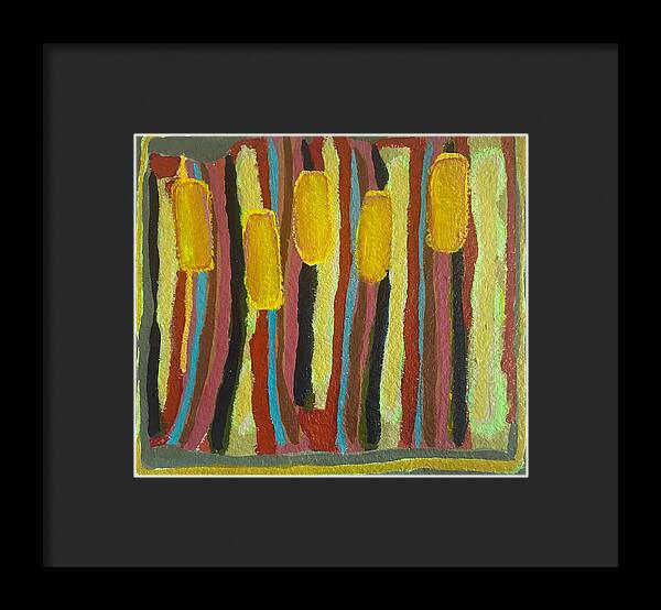 Framed Print | Cat Tails | Gretchen Langner Art