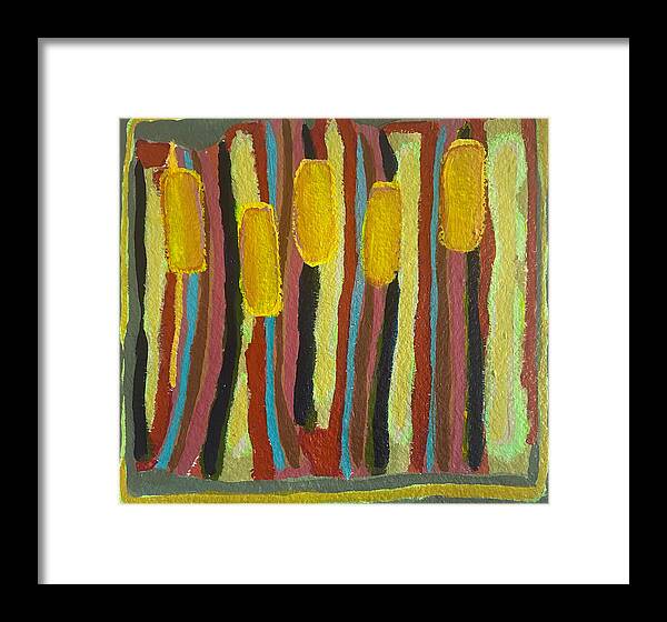 Framed Print | Cat Tails | Gretchen Langner Art