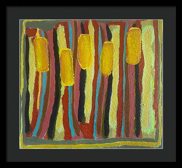 Framed Print | Cat Tails | Gretchen Langner Art