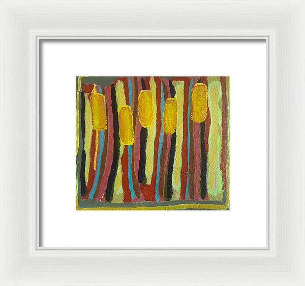 Framed Print | Cat Tails | Gretchen Langner Art