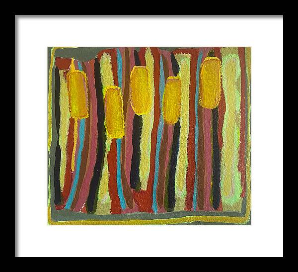 Framed Print | Cat Tails | Gretchen Langner Art