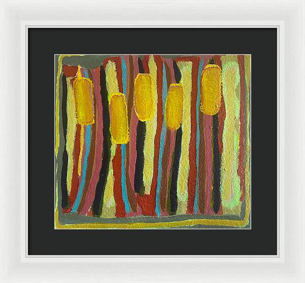 Framed Print | Cat Tails | Gretchen Langner Art