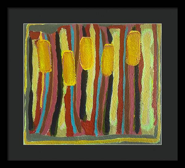 Framed Print | Cat Tails | Gretchen Langner Art