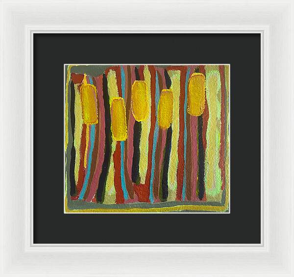 Framed Print | Cat Tails | Gretchen Langner Art