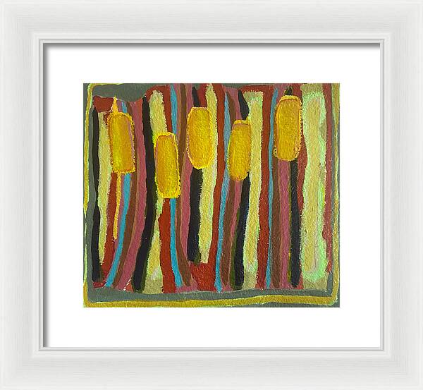 Framed Print | Cat Tails | Gretchen Langner Art
