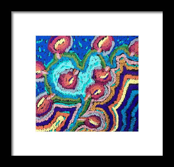 Framed Print | Chenille Posies | Gretchen Langner Art