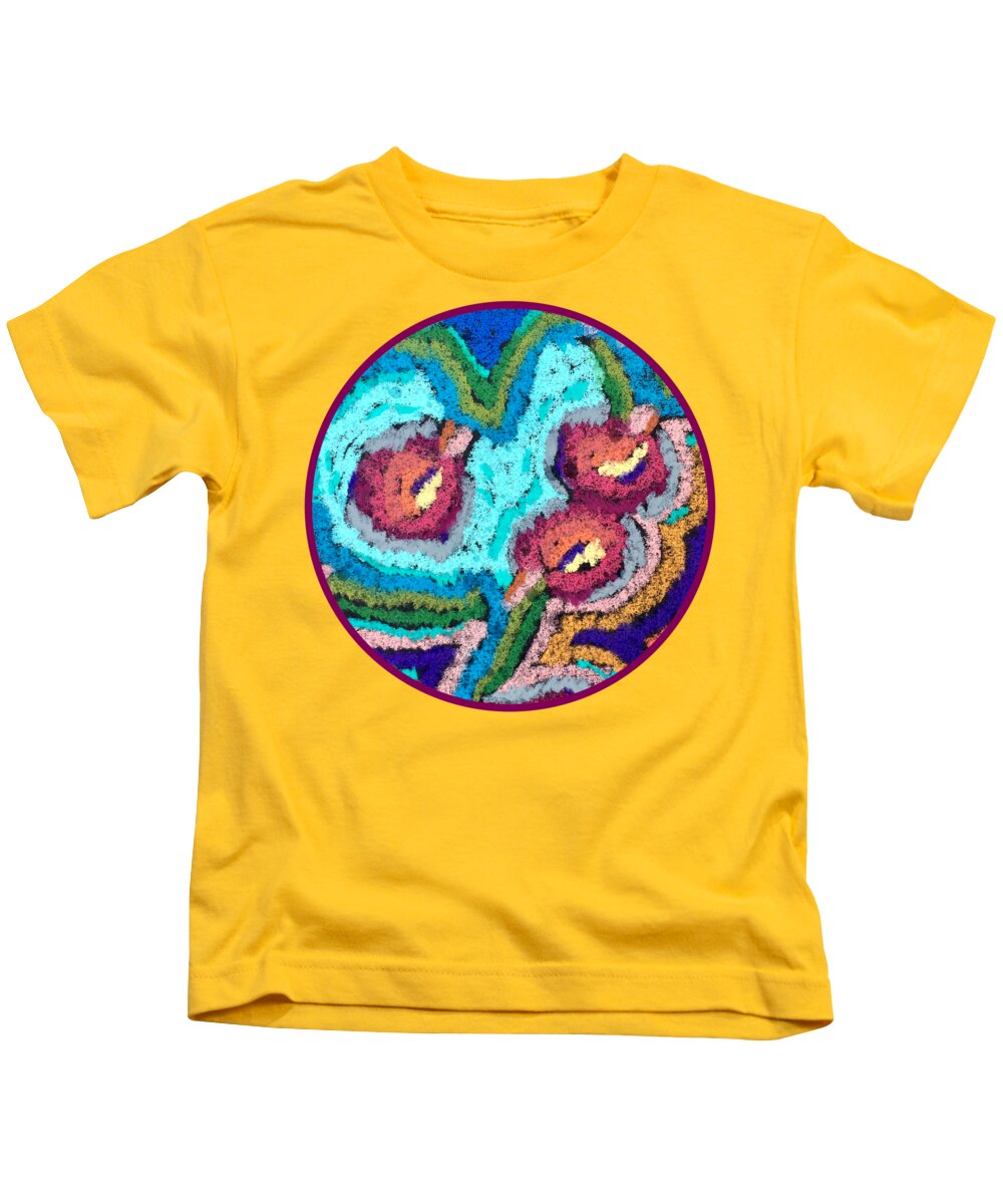 Chenille Posies - Circle - Kids T-Shirt