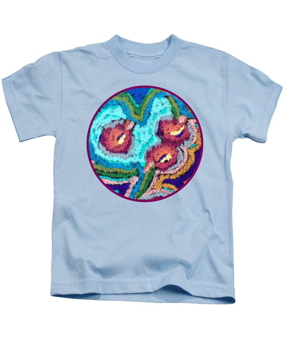 Chenille Posies - Circle - Kids T-Shirt