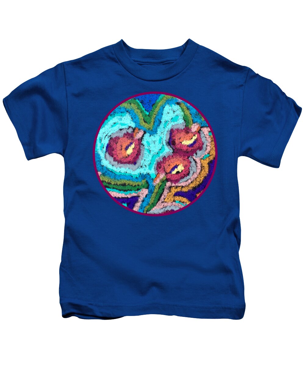 Chenille Posies - Circle - Kids T-Shirt