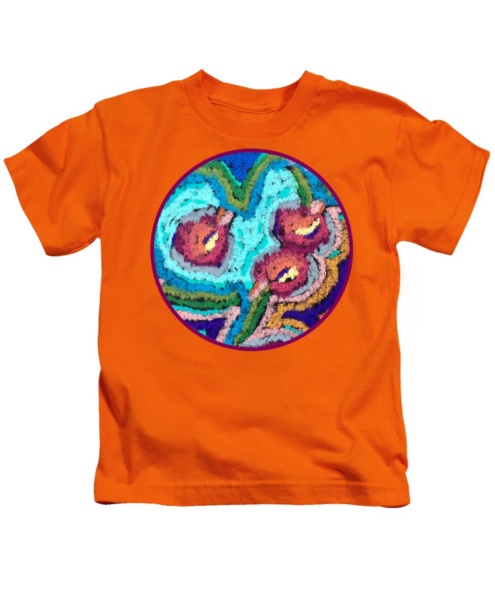 Chenille Posies - Circle - Kids T-Shirt