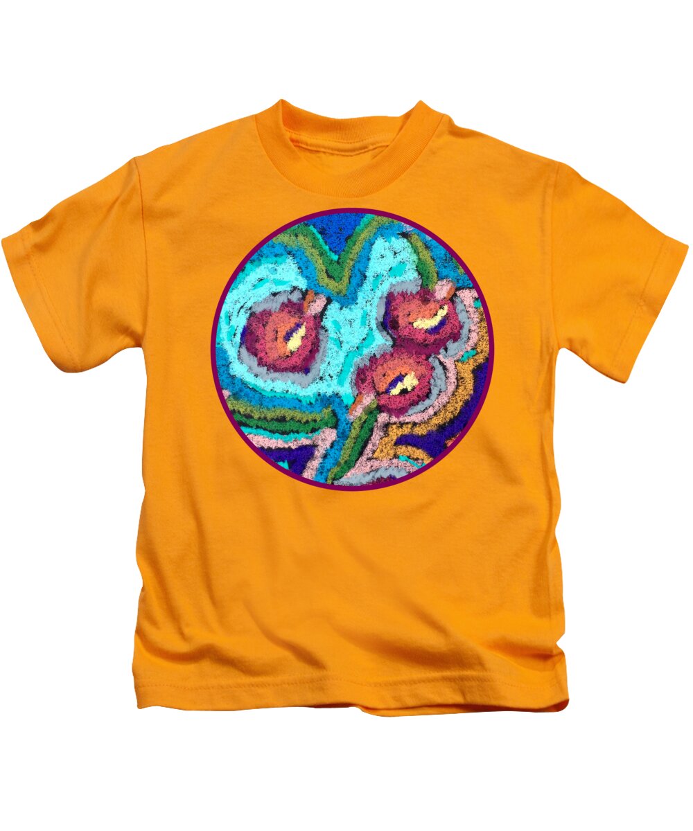 Chenille Posies - Circle - Kids T-Shirt