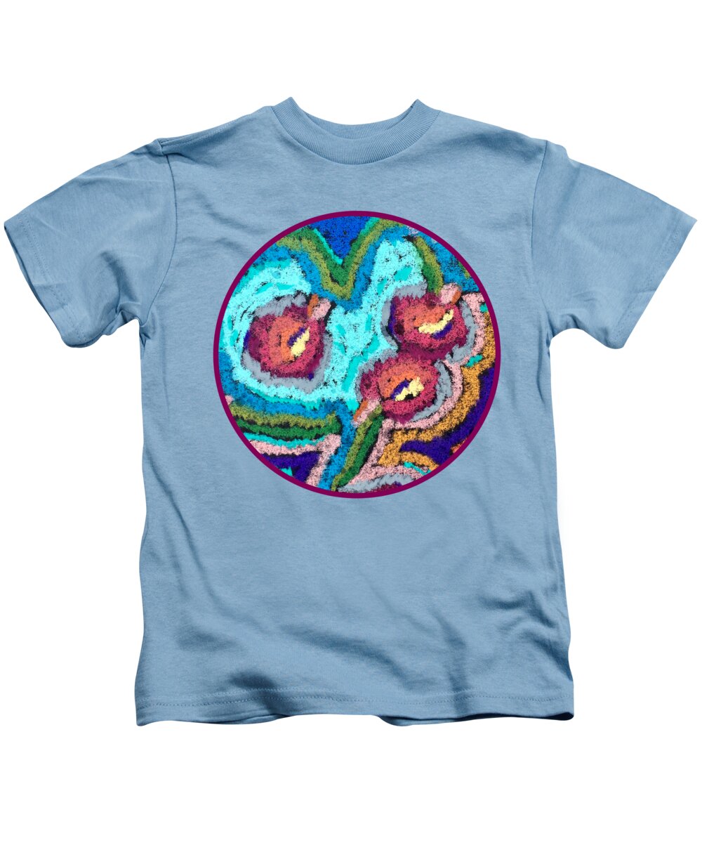 Chenille Posies - Circle - Kids T-Shirt
