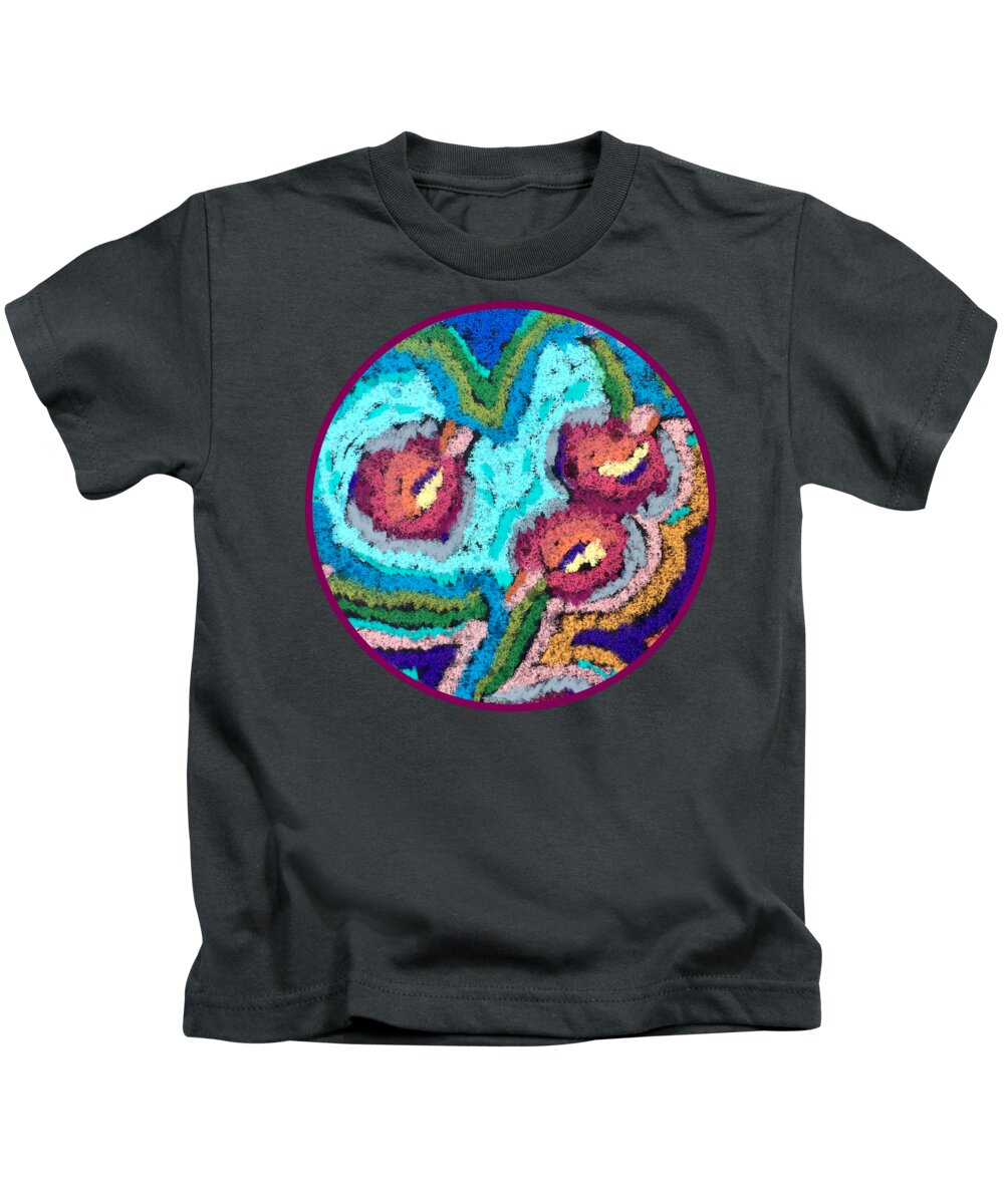 Chenille Posies - Circle - Kids T-Shirt