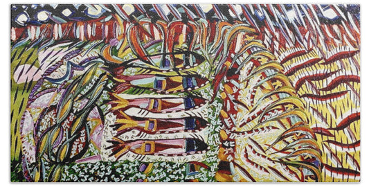 Fish and Spirit Three - Beach Towel | Gretchen Langner Art