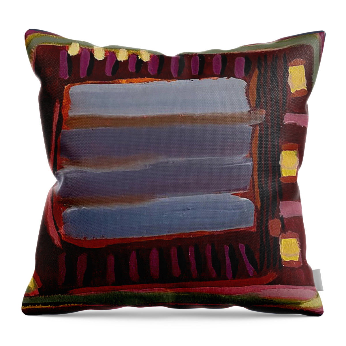 Media Screen - Throw Pillow | Gretchen Langner Art