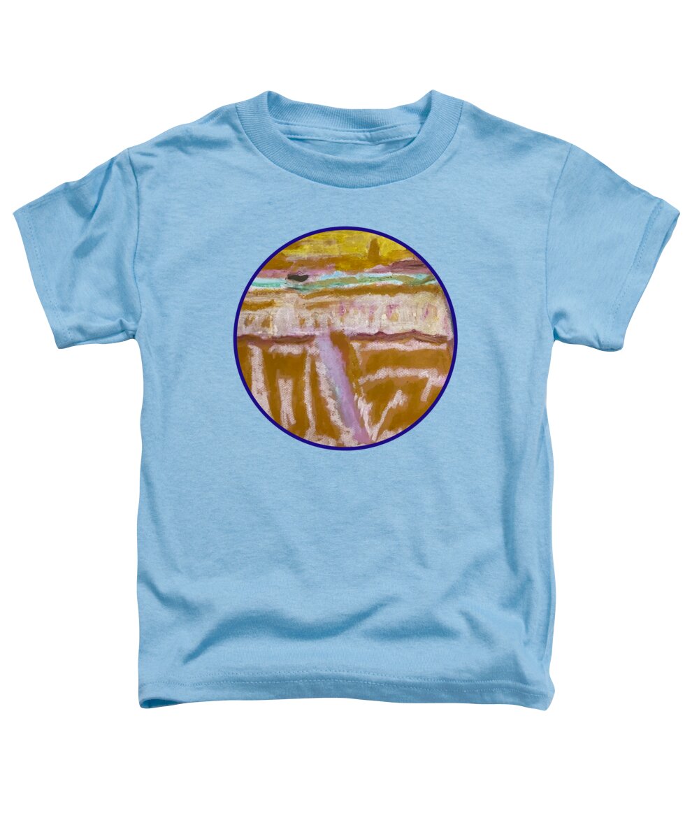 Sitting with Ice Cream - Circle - Toddler T-Shirt