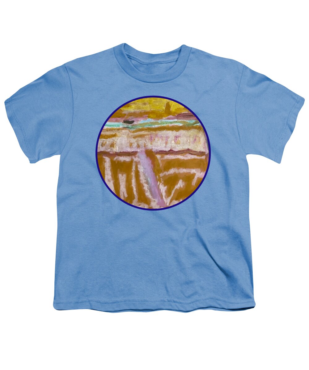 Sitting with Ice Cream - Circle - Youth T-Shirt