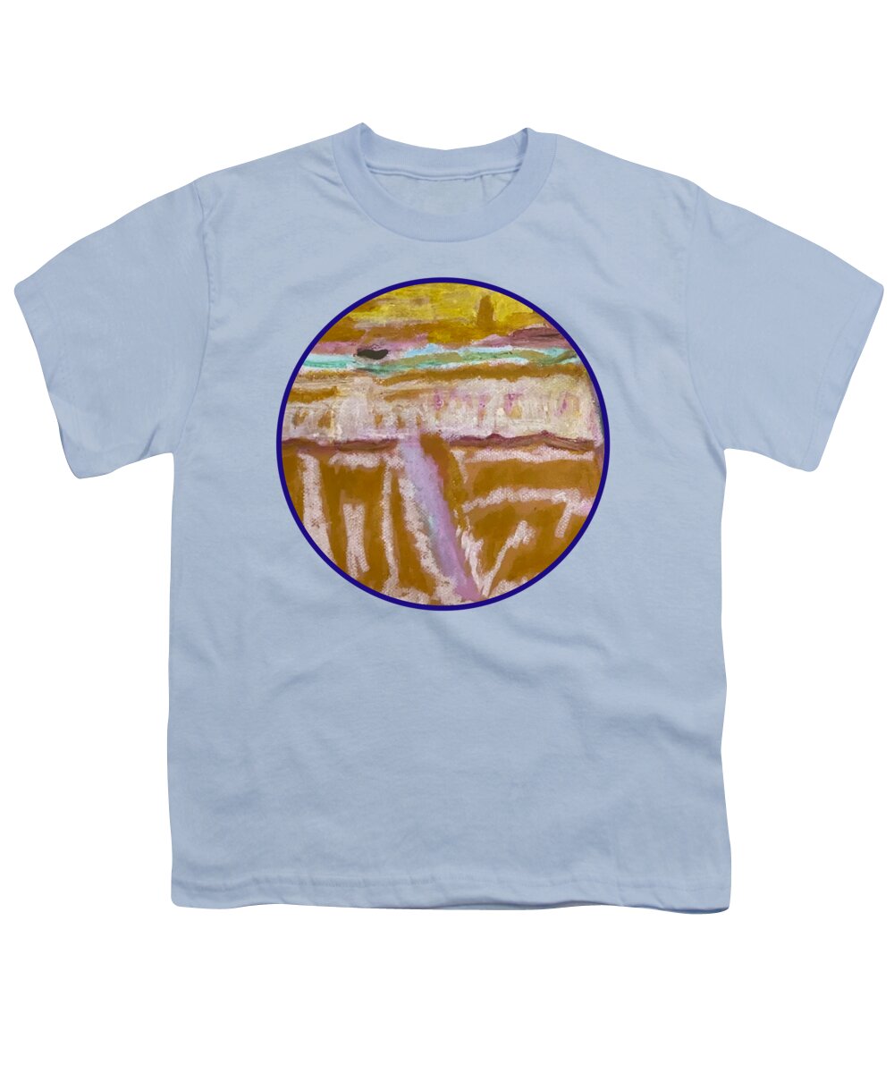 Sitting with Ice Cream - Circle - Youth T-Shirt