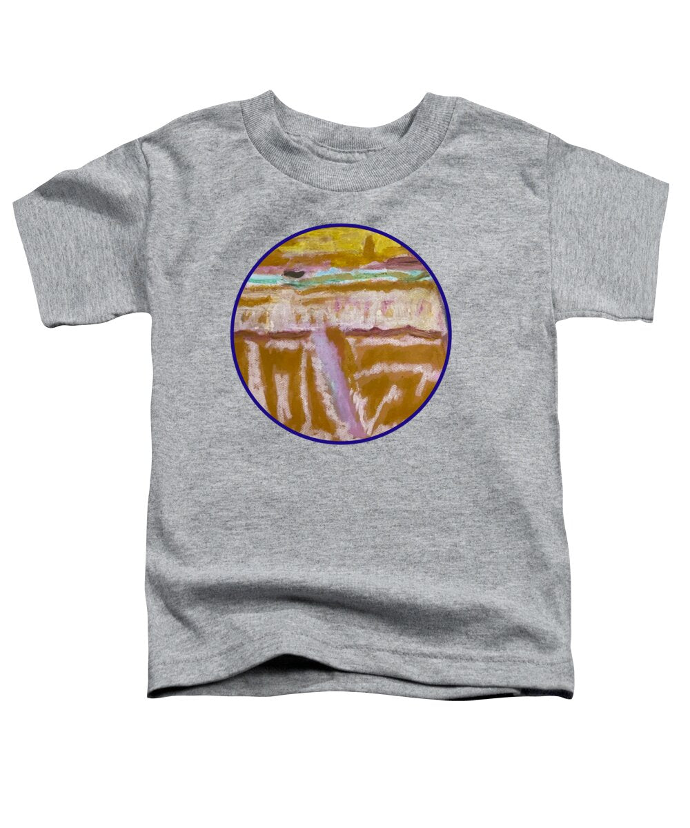Sitting with Ice Cream - Circle - Toddler T-Shirt