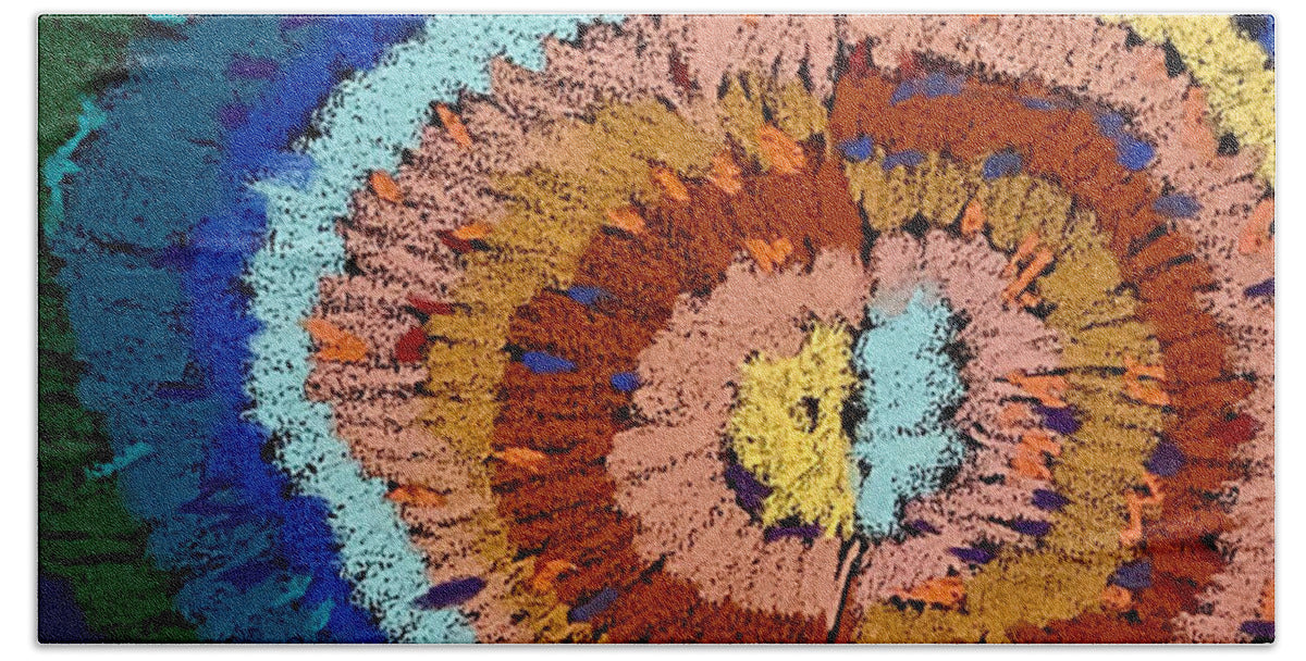 Beach Towel | Orbit | Gretchen Langner Art